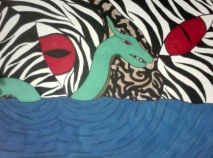 Loch Ness ... Marker on Paper By Kelsey Cleland