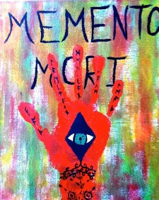 Memento Mori 9.5x12 Acrylic on Canvas By Kelsey Cleland